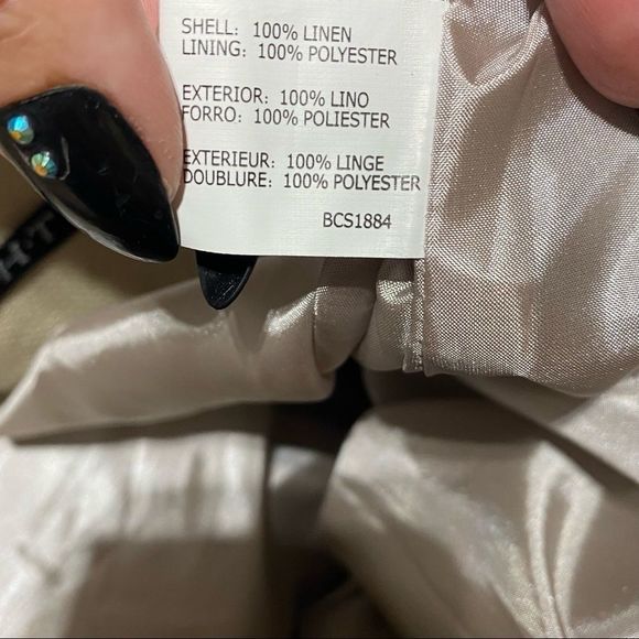 Insight Tan Linen vintage skirt - Picture 6 of 6